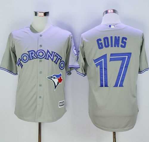 Toronto Blue Jays #17 Ryan Goins Gray New Cool Base 40TH Anniversary Stitched Baseball Jersey,We sell and wholesale Toronto Blue Jays #17 Ryan Goins Gray New Cool Base 40TH Anniversary Stitched Baseball Jersey on line form chian!